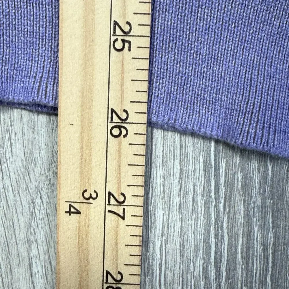 Mens Brooks Brothers V Neck 100% Supima Cotton Pullover Sweater Purple Size M - Picture 6 of 9